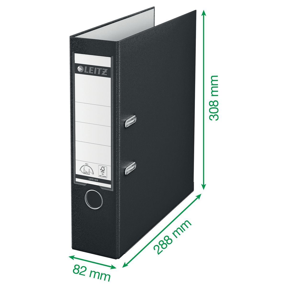 Segregator dźwigniowy Leitz A4 80mm CZARNY (10105095)