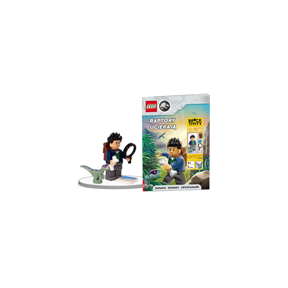 Książeczka edukacyjna Ameet LEGO® Jurassic World™. Raptory uciekają (LNC 6207)