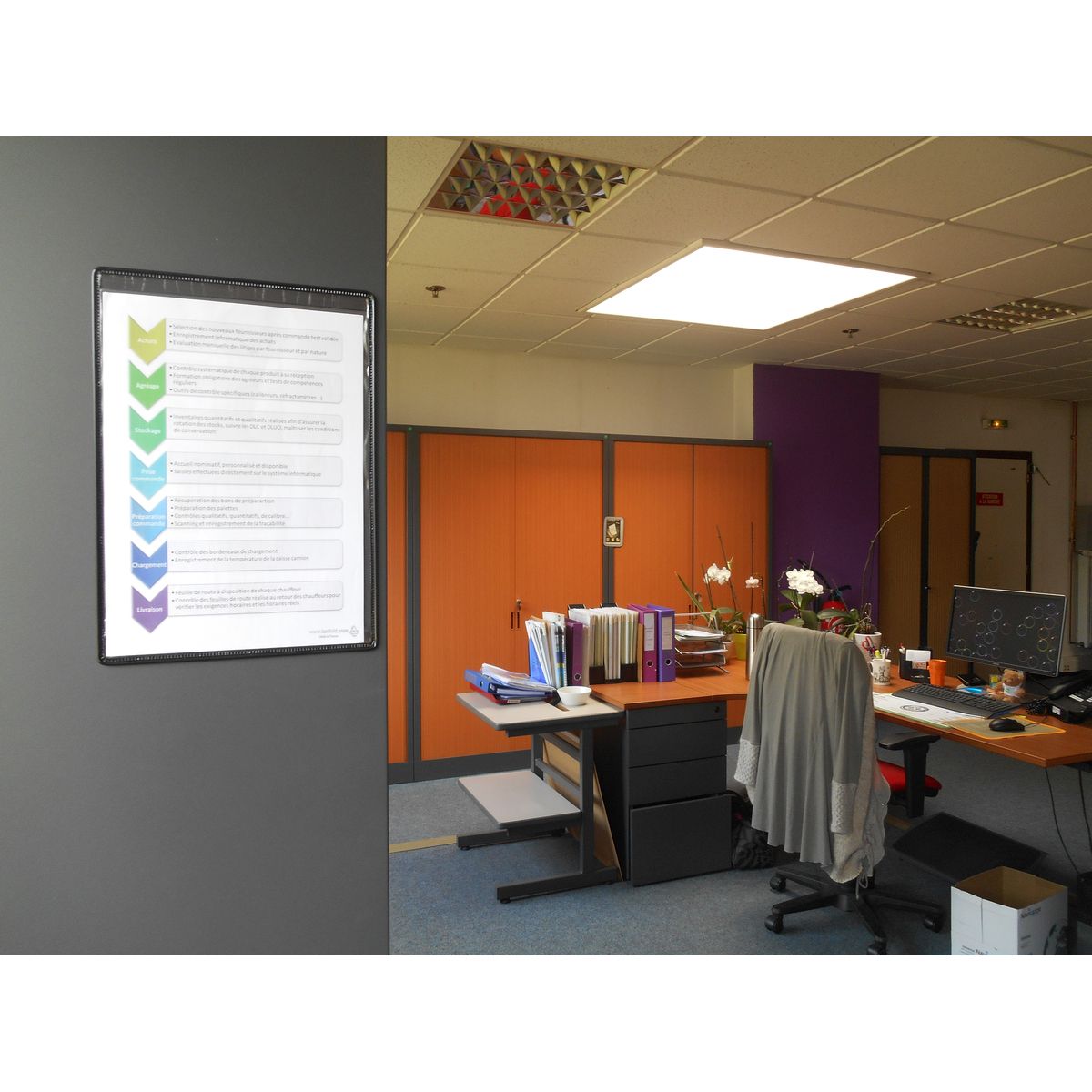 Magnetyczny panel prezentacyjny A4 Tarifold 5 szt. kolor czarny