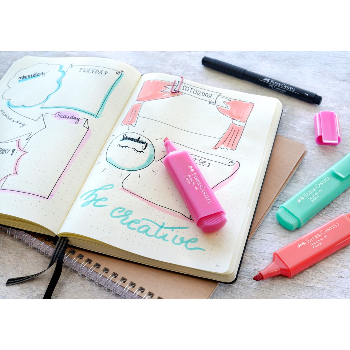 Zakreślacz Faber Castell Pastel 4 kolory (FC154610)