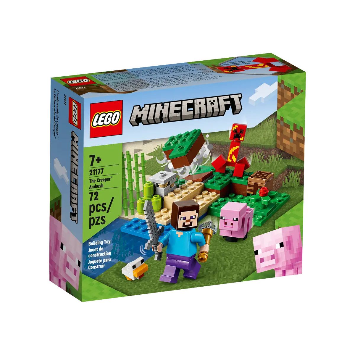 Klocki konstrukcyjne Lego Minecraft zasadzka Creepera (21177)