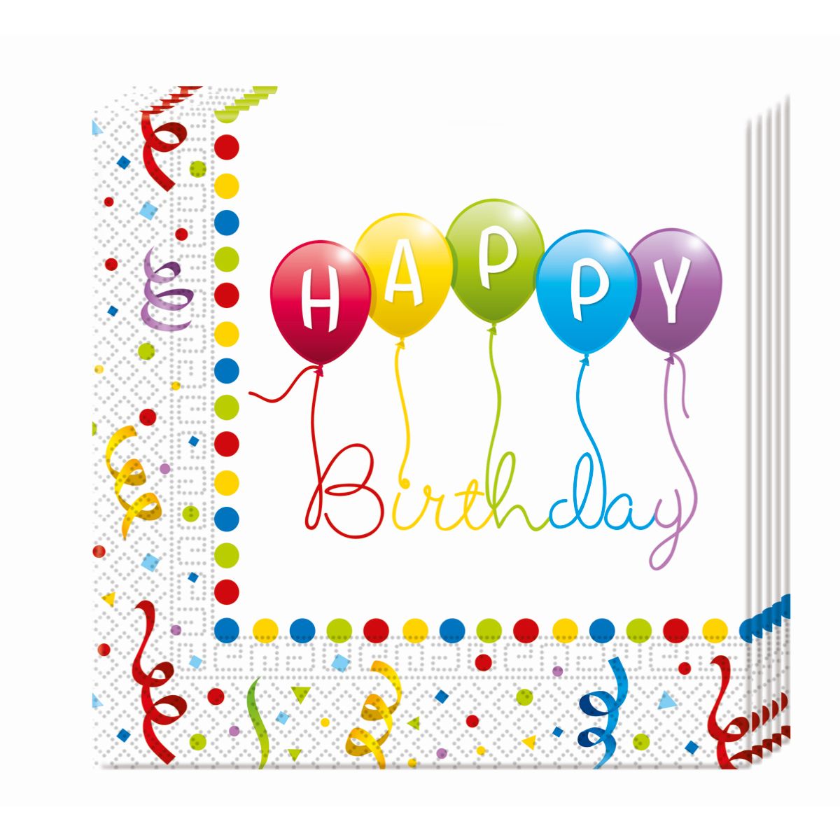Serwetki Godan baloniki mix papier [mm:] 330x330 (81285)