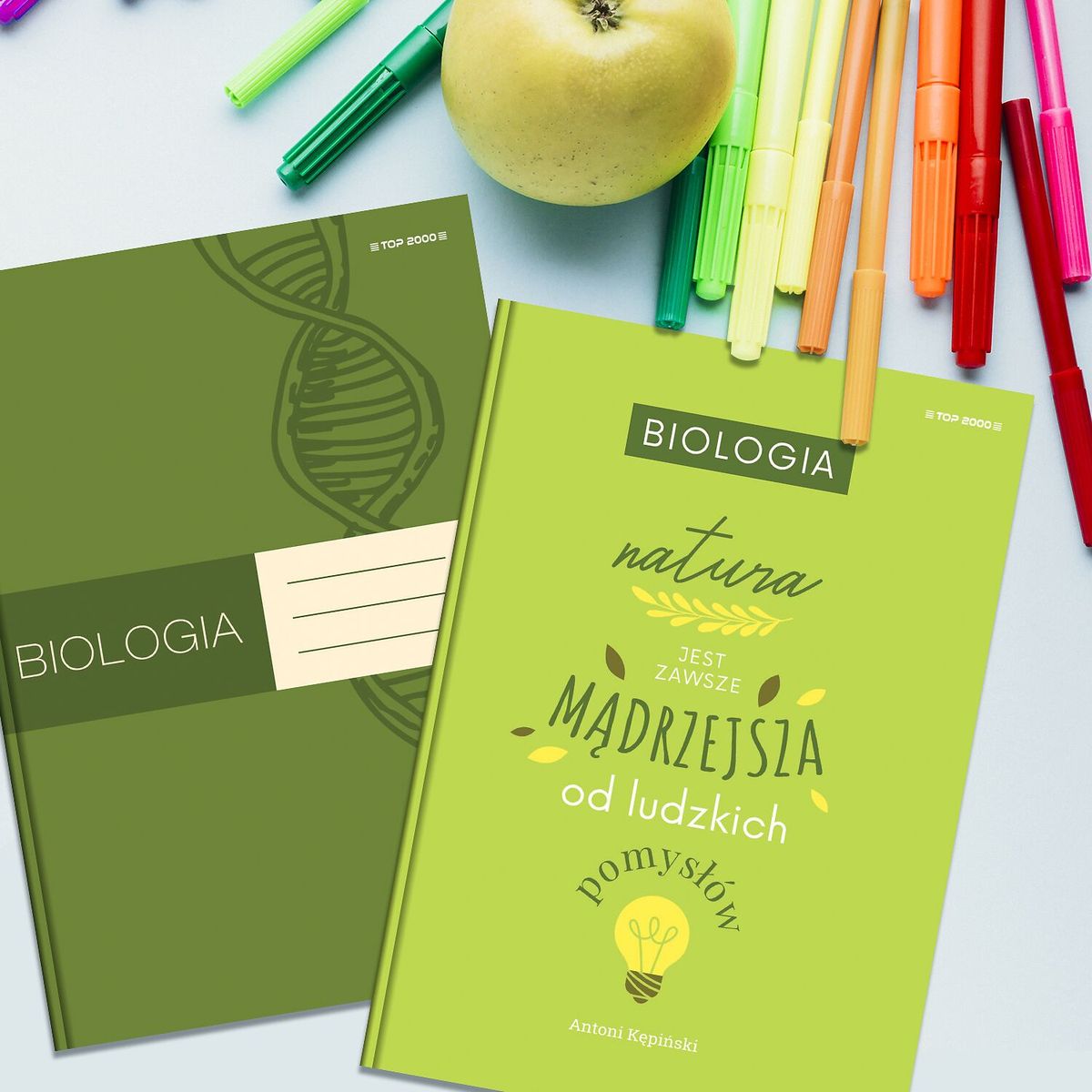 Brulion tematyczny Top 2000 biologia A5 80k. 70g krata (400160627)