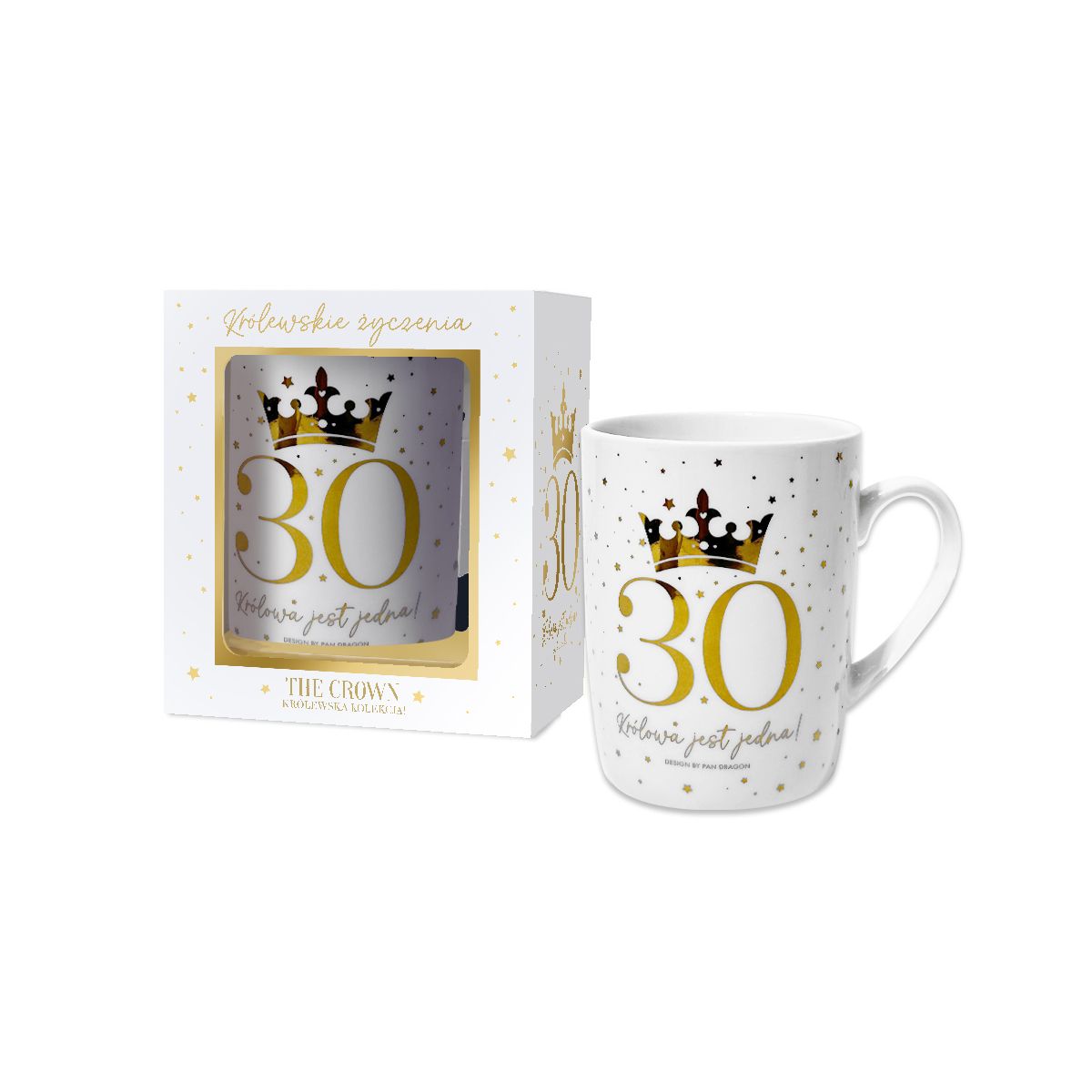 Kubek wielokrotnego użytku Pan Dragon Kubek The Crown  30K 330ml (5901854997018)