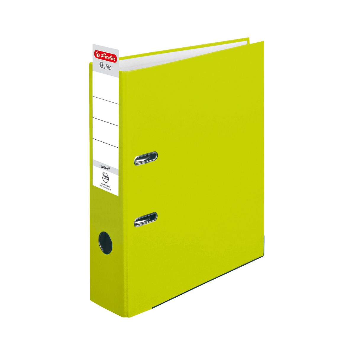 Segregator dźwigniowy Herlitz Q.file 50022489 A4 80mm Zielony (300005281)