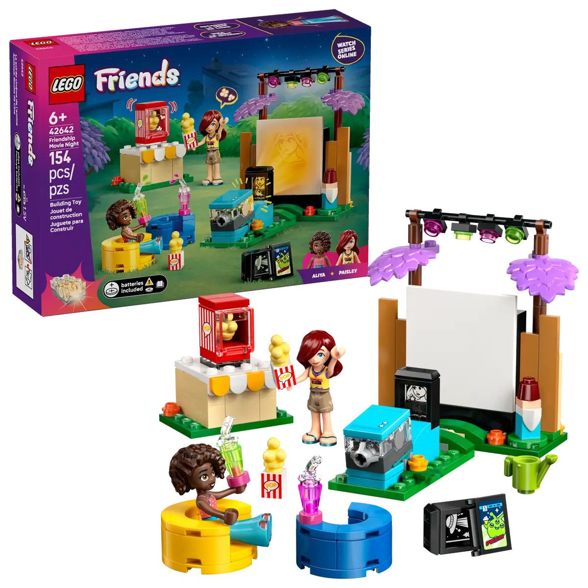 Klocki konstrukcyjne Lego Friends Maraton filmowy przyjaciółek (42642)