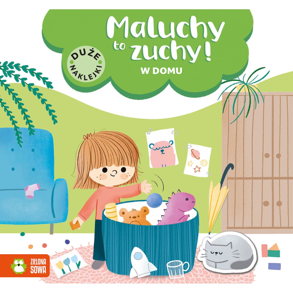 Książeczka edukacyjna Zielona Sowa Maluchy to zuchy. W domu