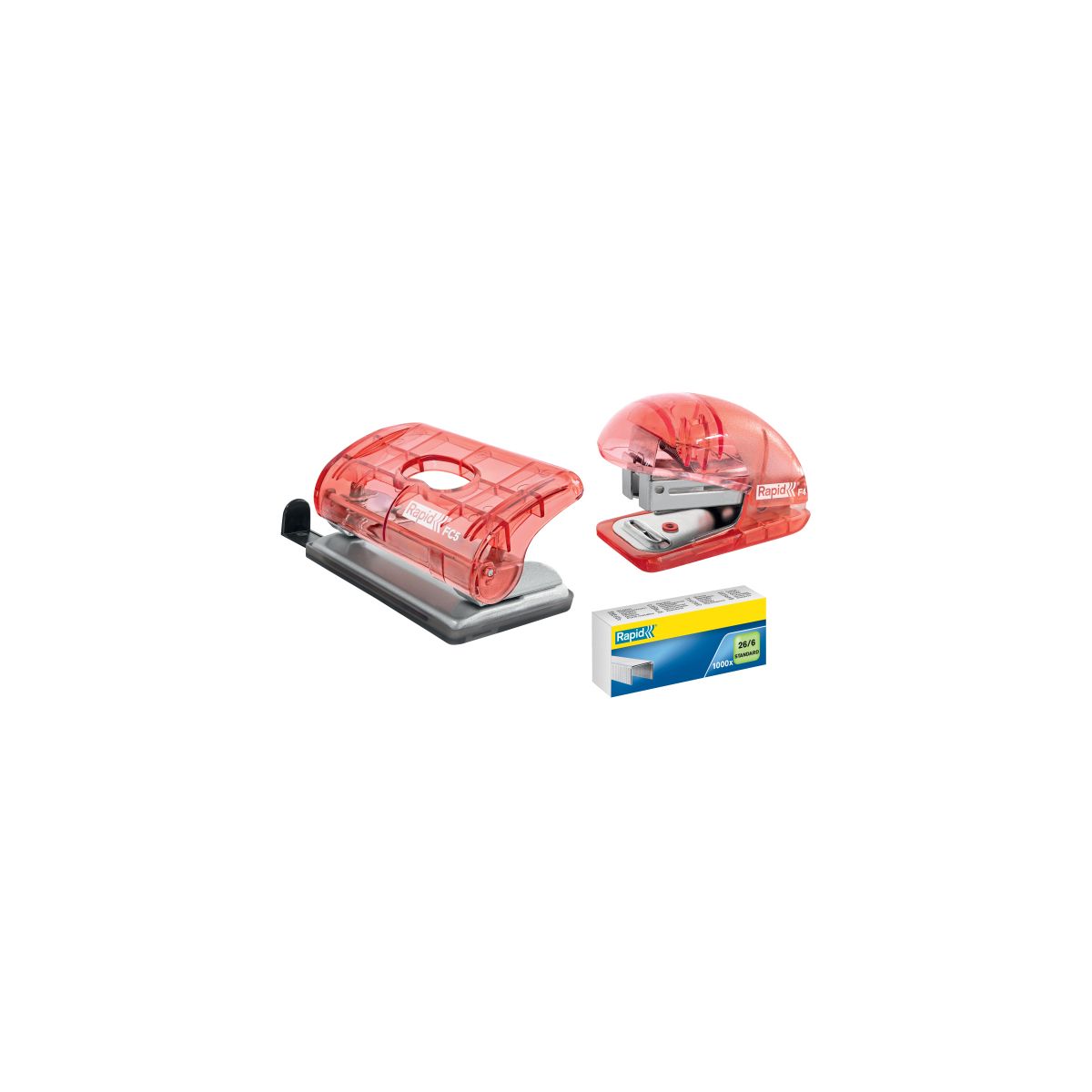 Zszywacz Rapid Colour Breeze F4 koralowy 10k (5001531)