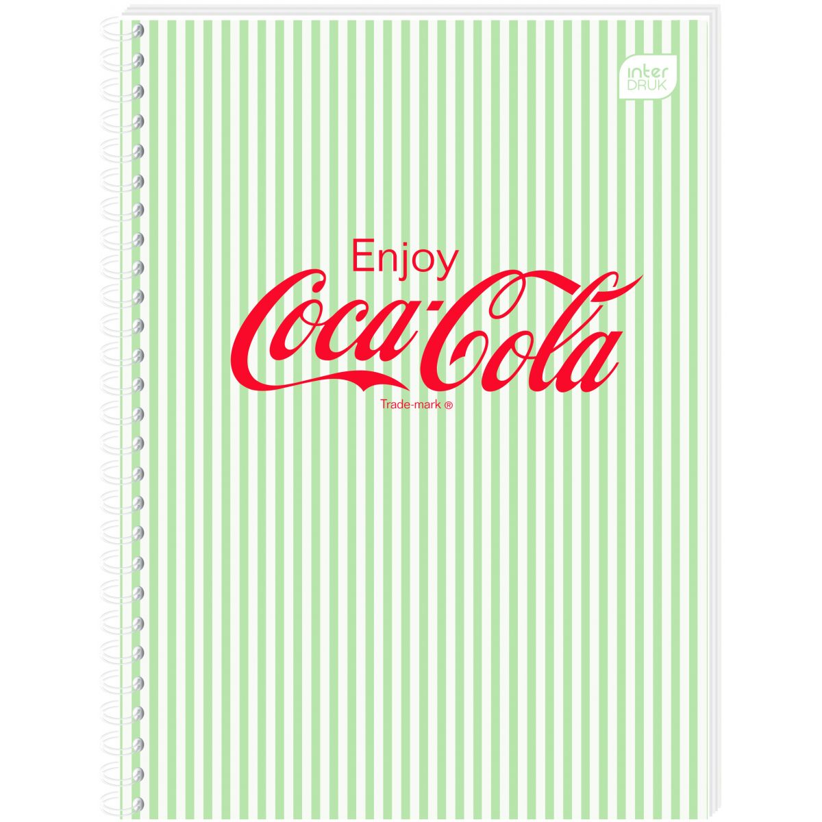 Kołozeszyt (kołonotatnik) Interdruk COCA COLA SOFT TOUCH A6 80k. 70g krata