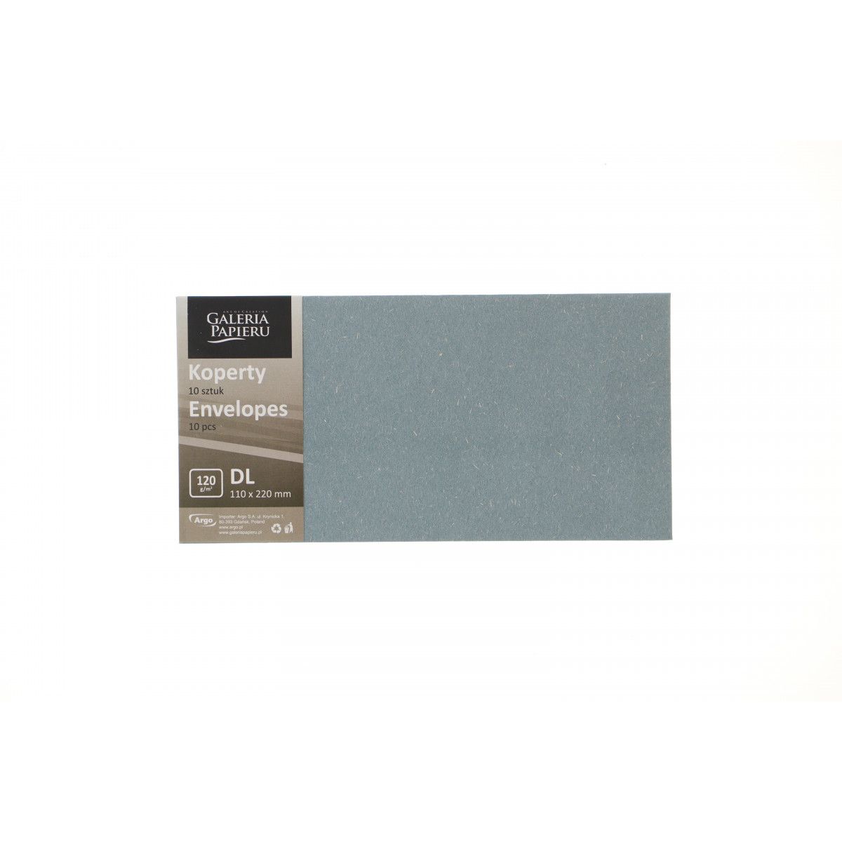 Koperta Argo DL niebieska [mm:] 99x210 (282122) 10 sztuk