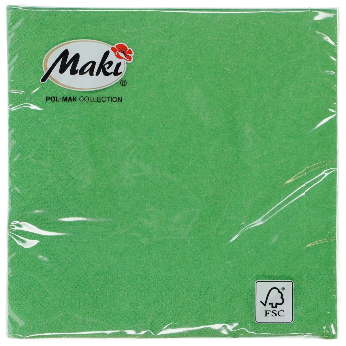 Serwetki Pol-mak zielony papier [mm:] 330x330 (04)