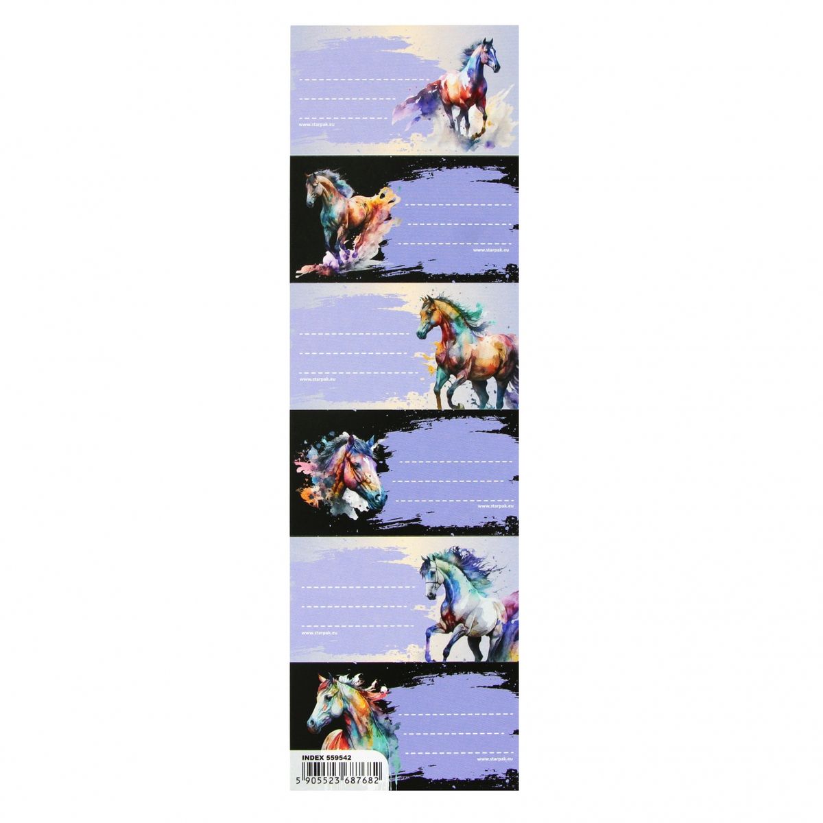 Naklejka na zeszyt Starpak Horse (559542)