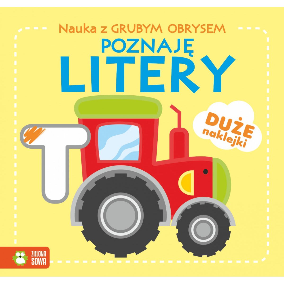 Książeczka edukacyjna Zielona Sowa Nauka z grubym obrysem. Poznaję litery