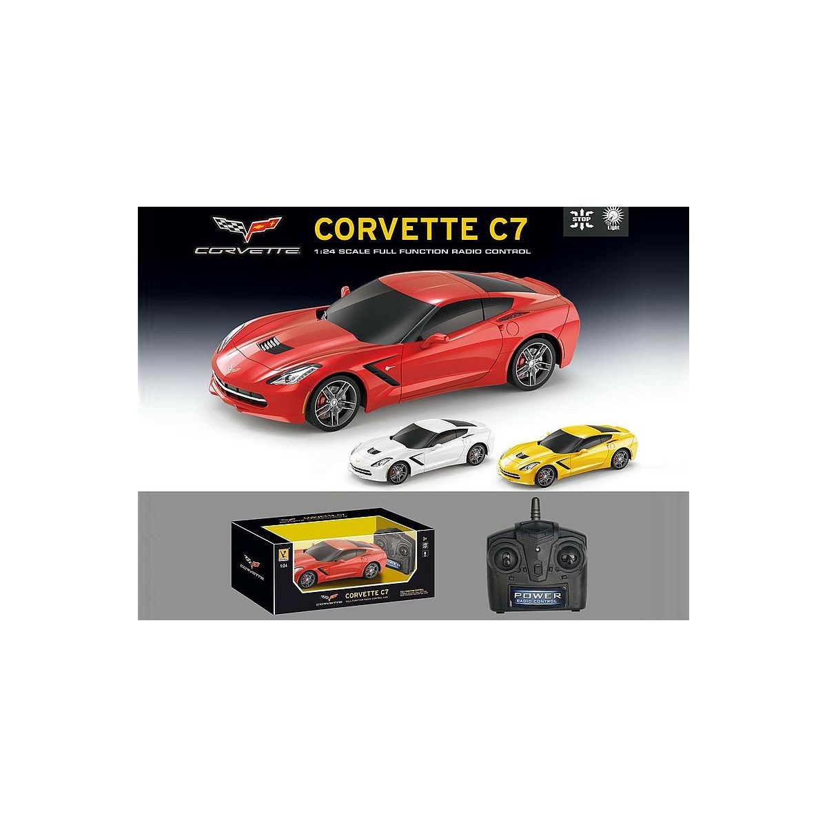 Samochód Adar Corvette na radio 1:24 (562868)