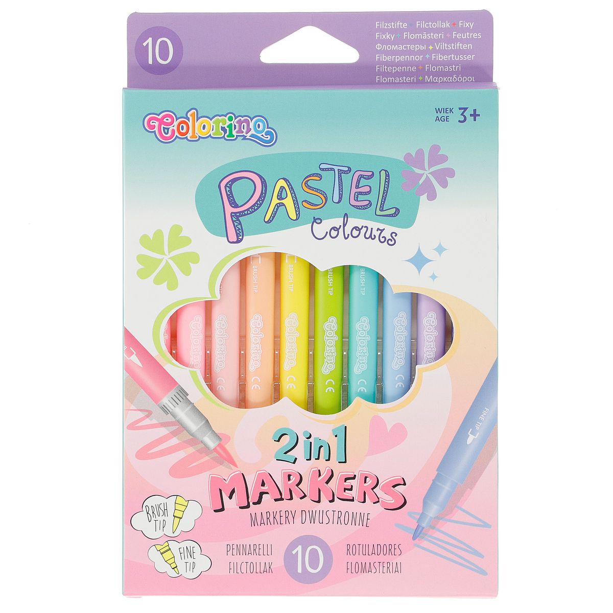 Flamaster Patio Pastel Colorino Kids 10 kol. (80875)