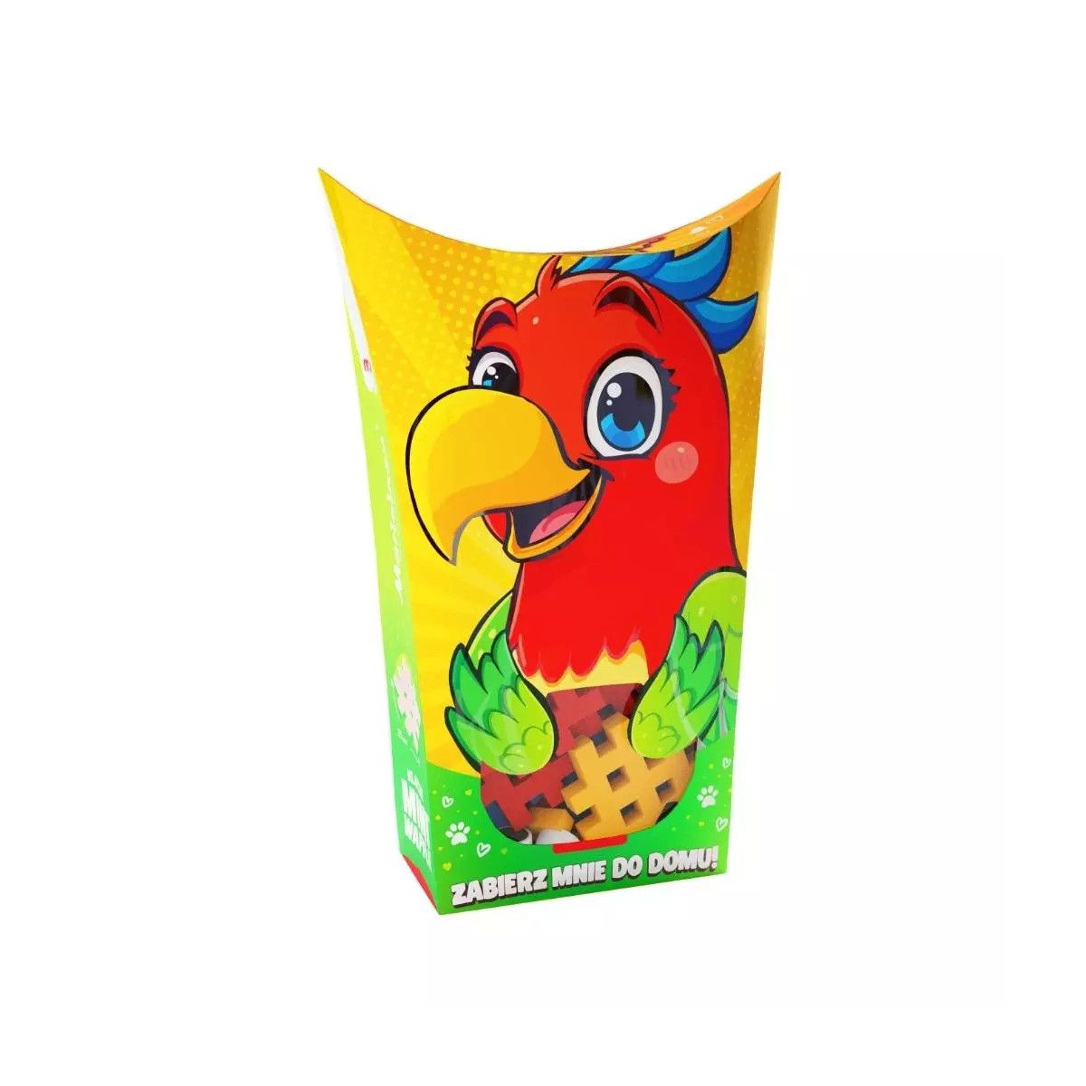 Klocki konstrukcyjne Marioinex Mini Waffle Pocket Pets papuga (5903033906958)