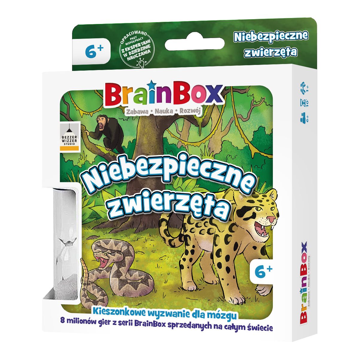 Gra edukacyjna Rebel BrainBox -  Pocket - Niebezpieczne zwierzęta (5902650619982)