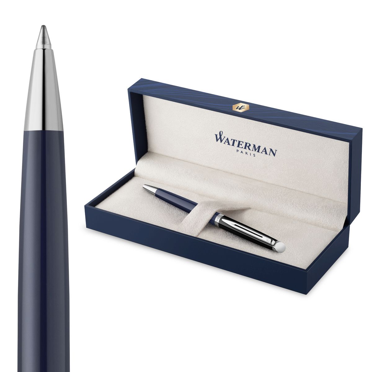 Ekskluzywny długopis Waterman Hepisphera 2202850 BLACK_BLUE (długopis)