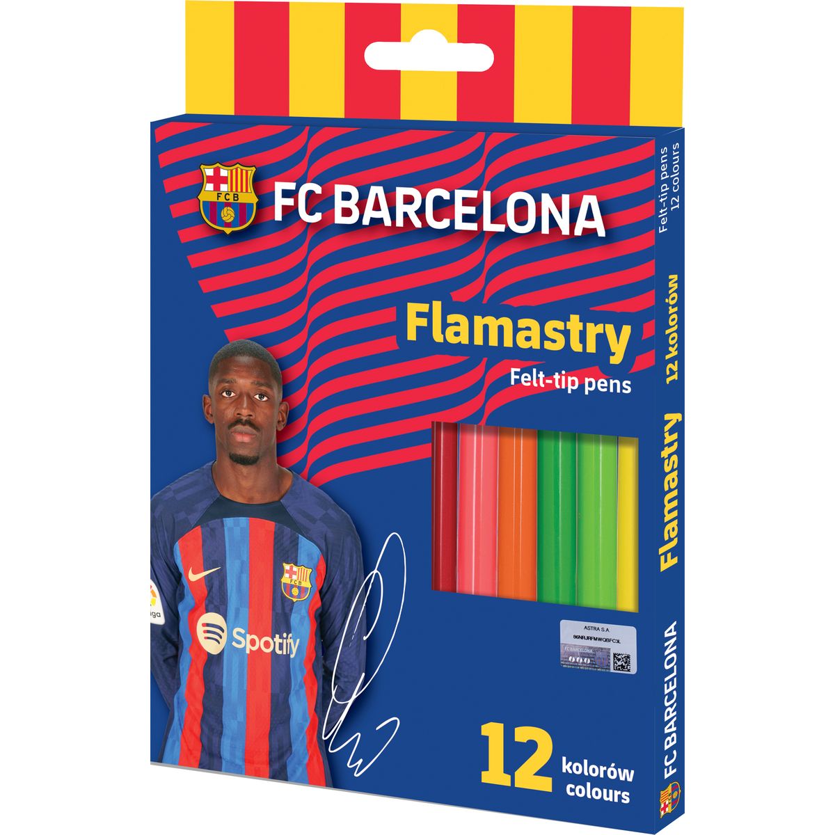 Flamaster Astra okrągłe FC Barcelona 12 kol. (314023050)