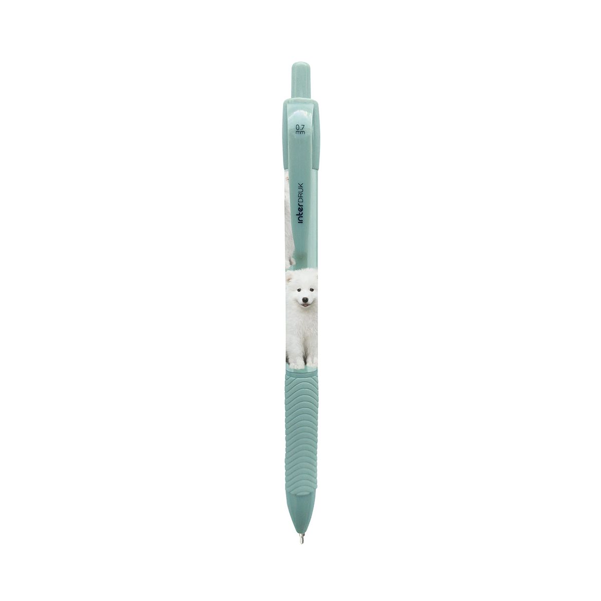 Długopis żelowy PUPPY SIGN zgripem niebieski 0,7mm Interdruk (żelowy)