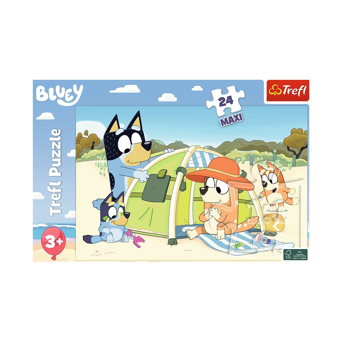 Puzzle Trefl Bluey Wspaniały dzień Bluey 24 el. (14357)