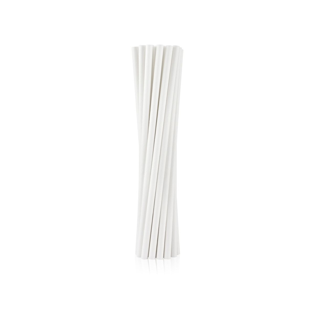 Słomka Godan papierowe białe 6x197 mm/12szt. 12 szt (SG-RPBI12)