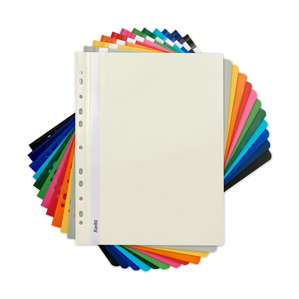 Skoroszyt Bantex EVO Z PERFORACJĄ A4 niebieski jasny folia (400076709)