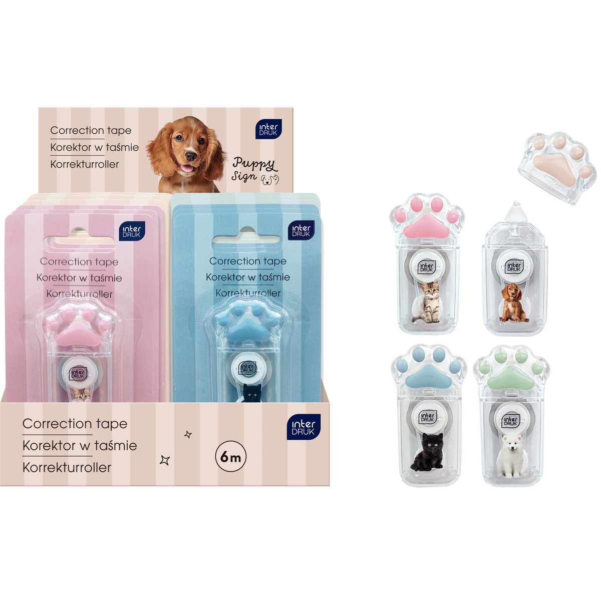 Korektor w taśmie (myszka) PUPPY SIGN6 [mm*m] Bebe (6 m)
