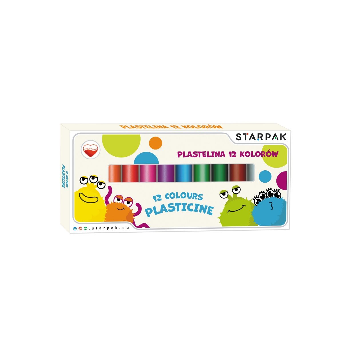 Plastelina Starpak 12 kol. mix (512856)