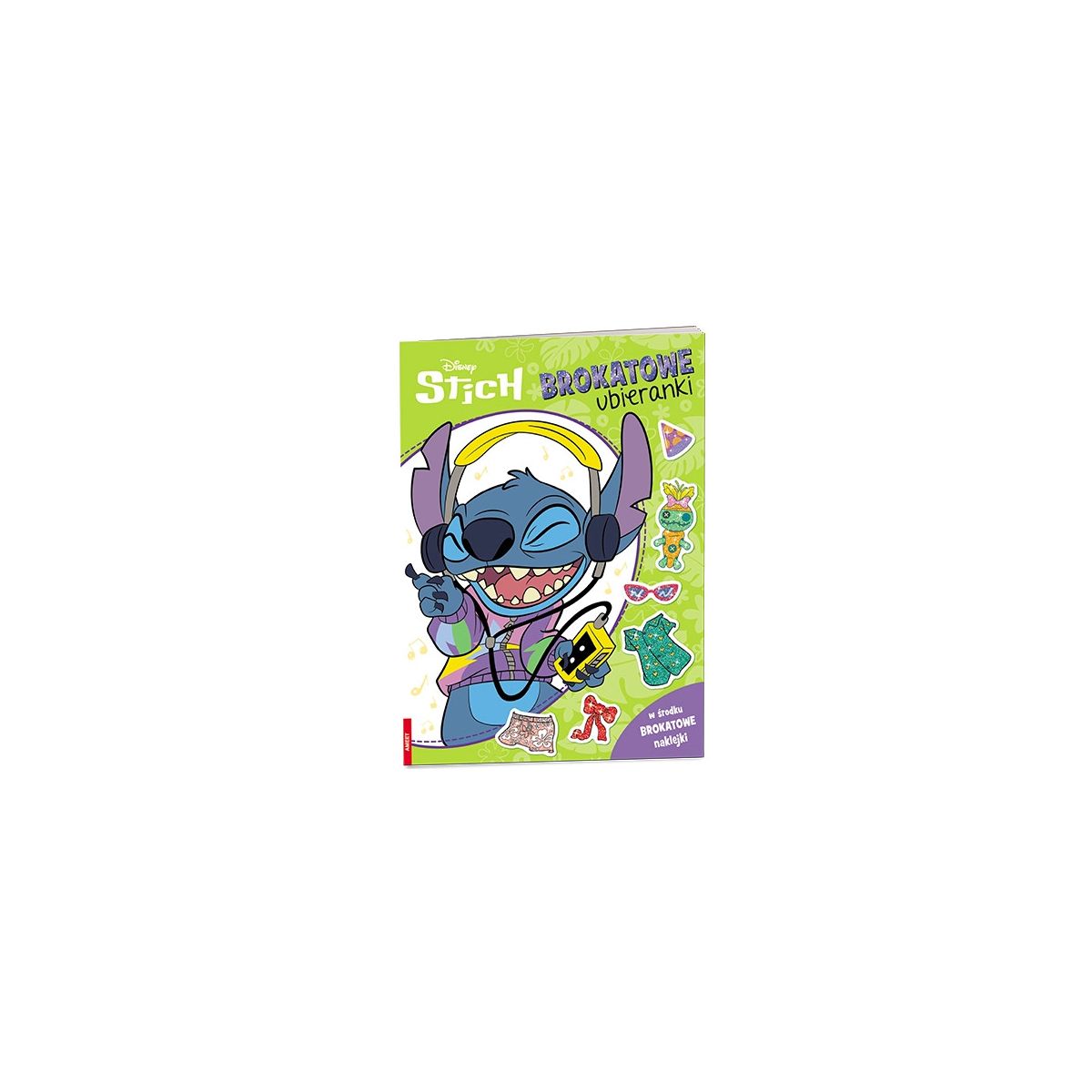 Książeczka edukacyjna Ameet Stich. Brokatowe Ubieranki (SDLB 9109)