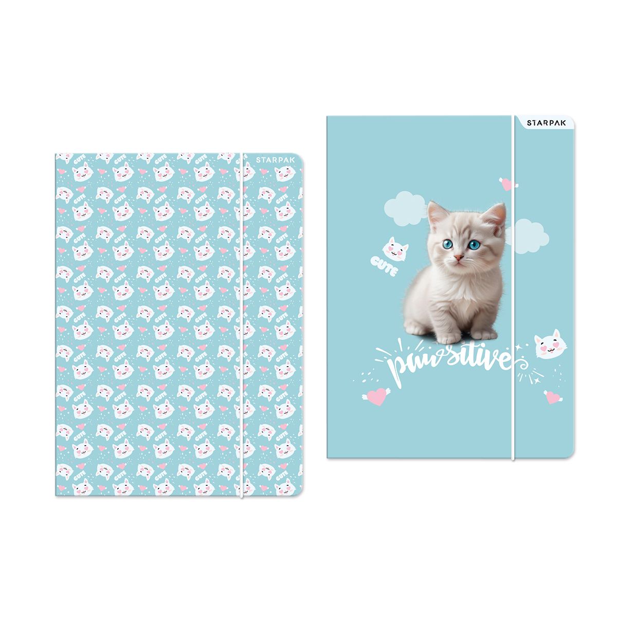 Teczka kartonowa na gumkę Kitty A4 mix Starpak (553545)