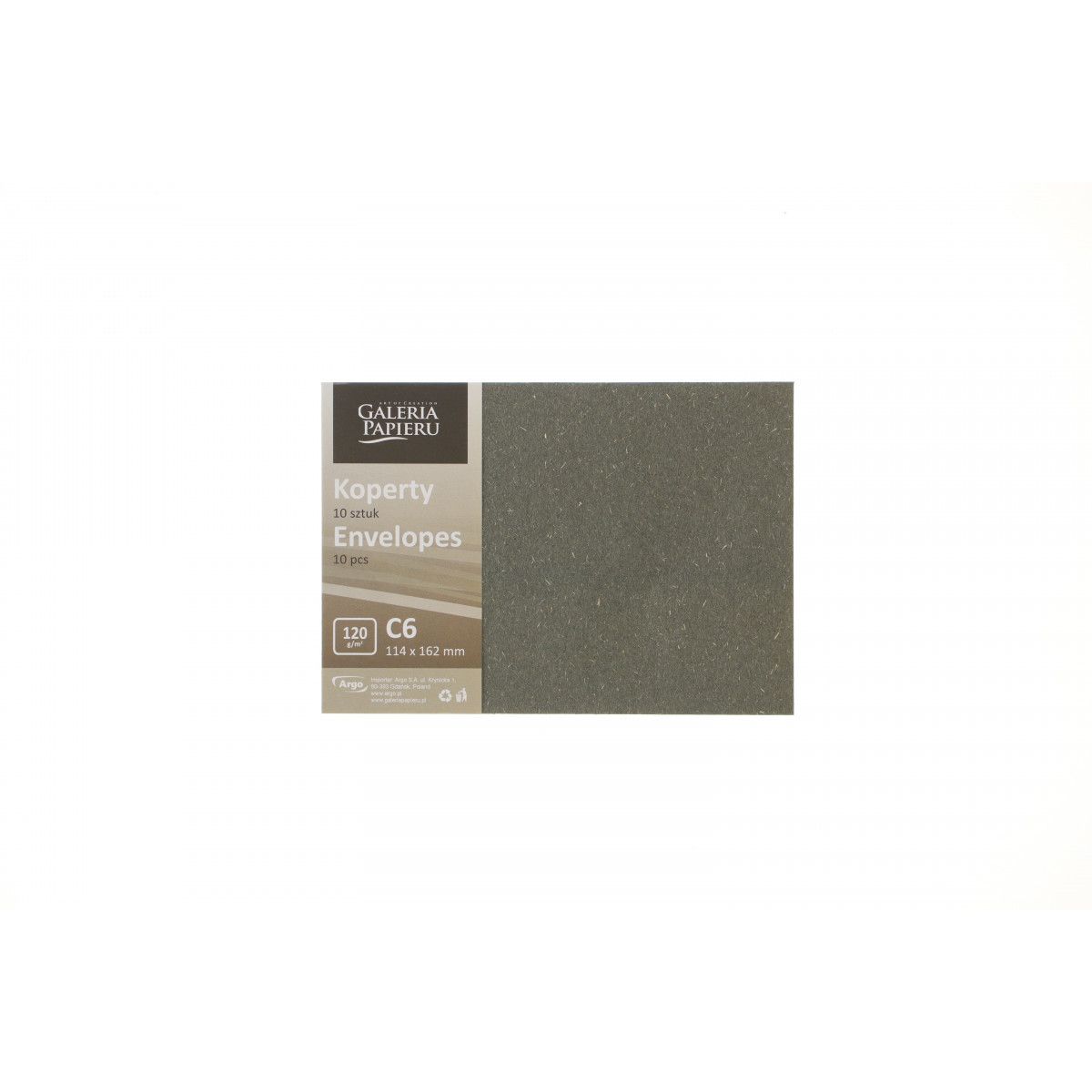 Koperta Argo C6 czarny [mm:] 114x162 (282225) 10 sztuk