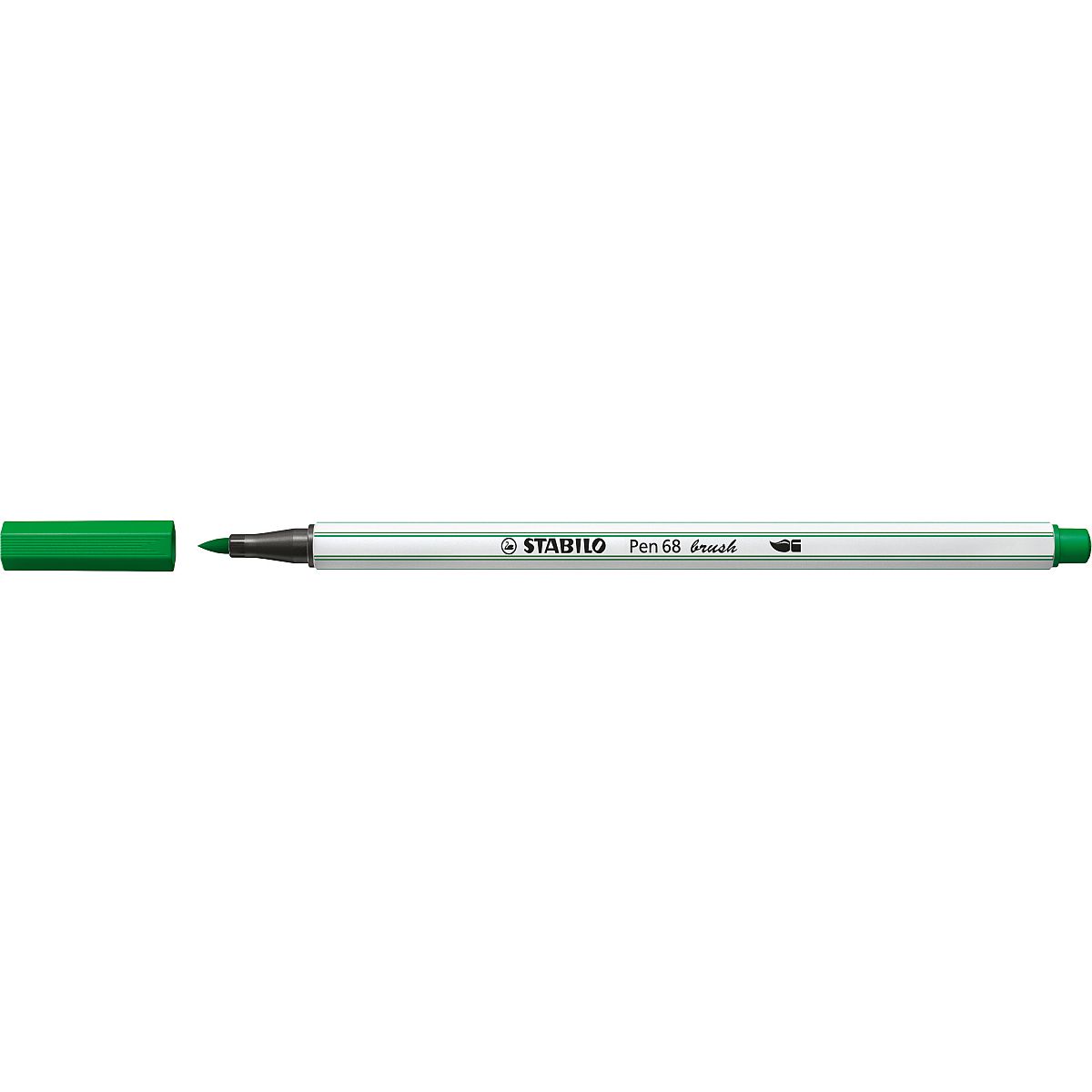 Flamaster Stabilo Pen 68 brush zielony 1 kol. (568/36)