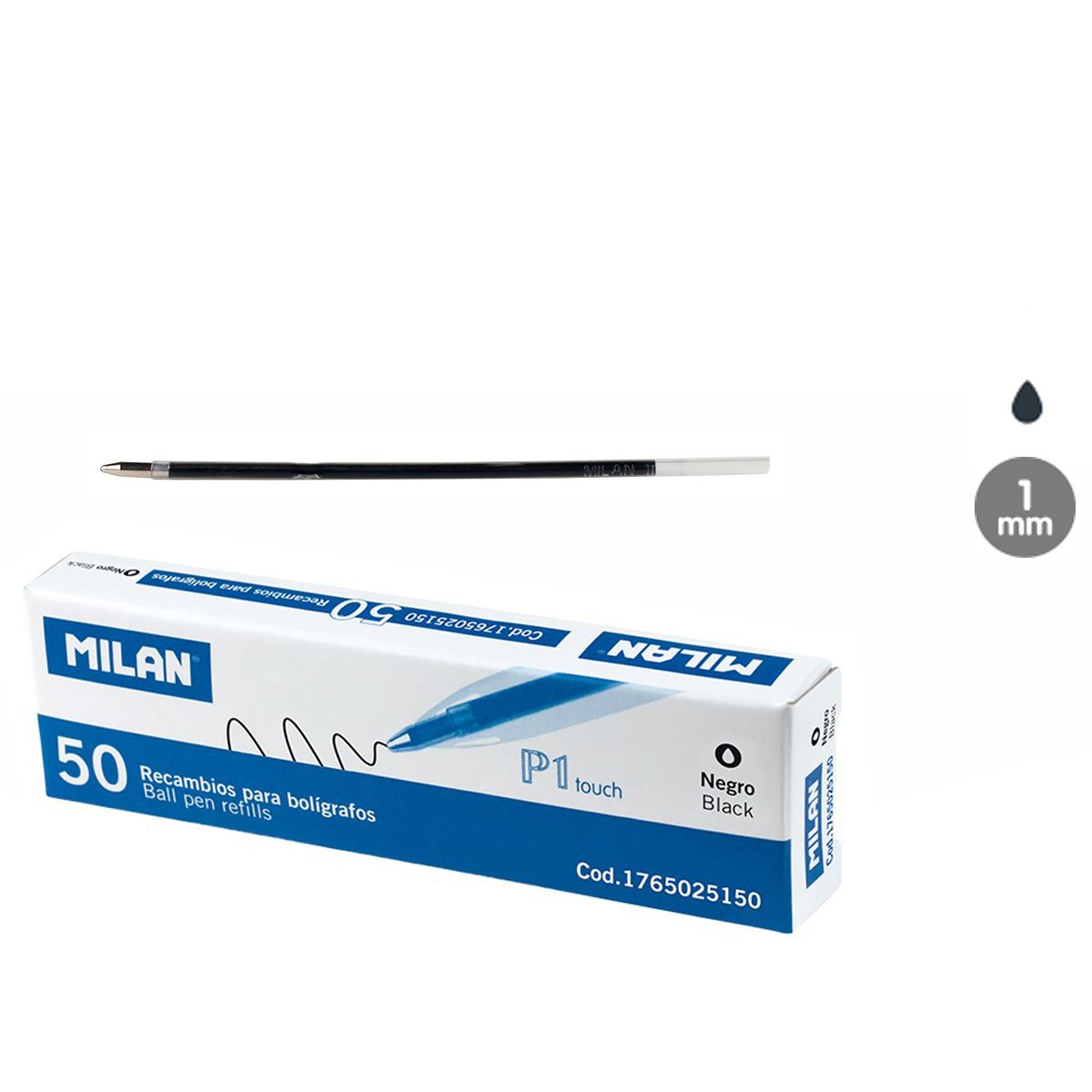 Wkład do długopisu Milan P1 Touch czarny (1765025150)