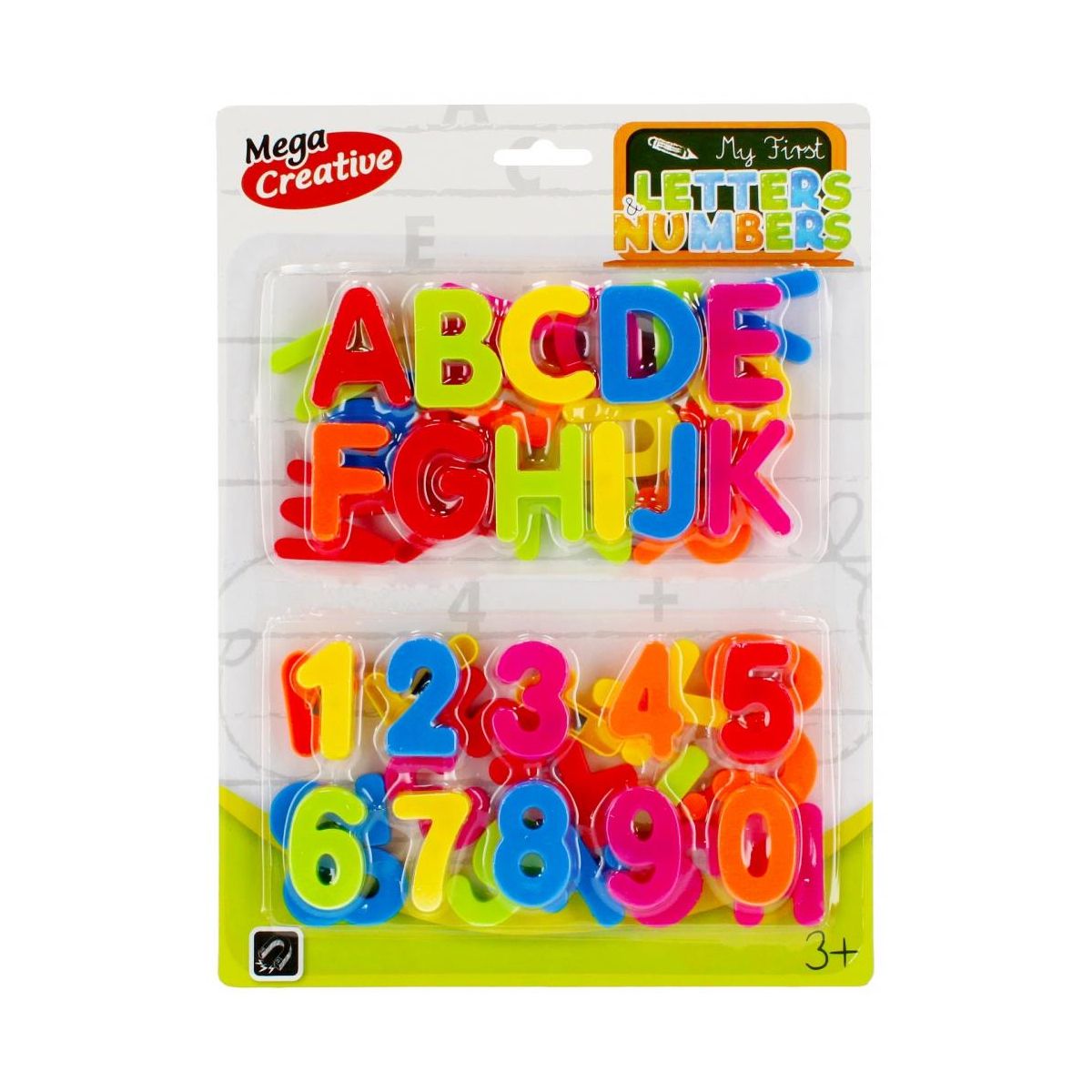 Magnes Mega Creative literki cyferki mix (462721)