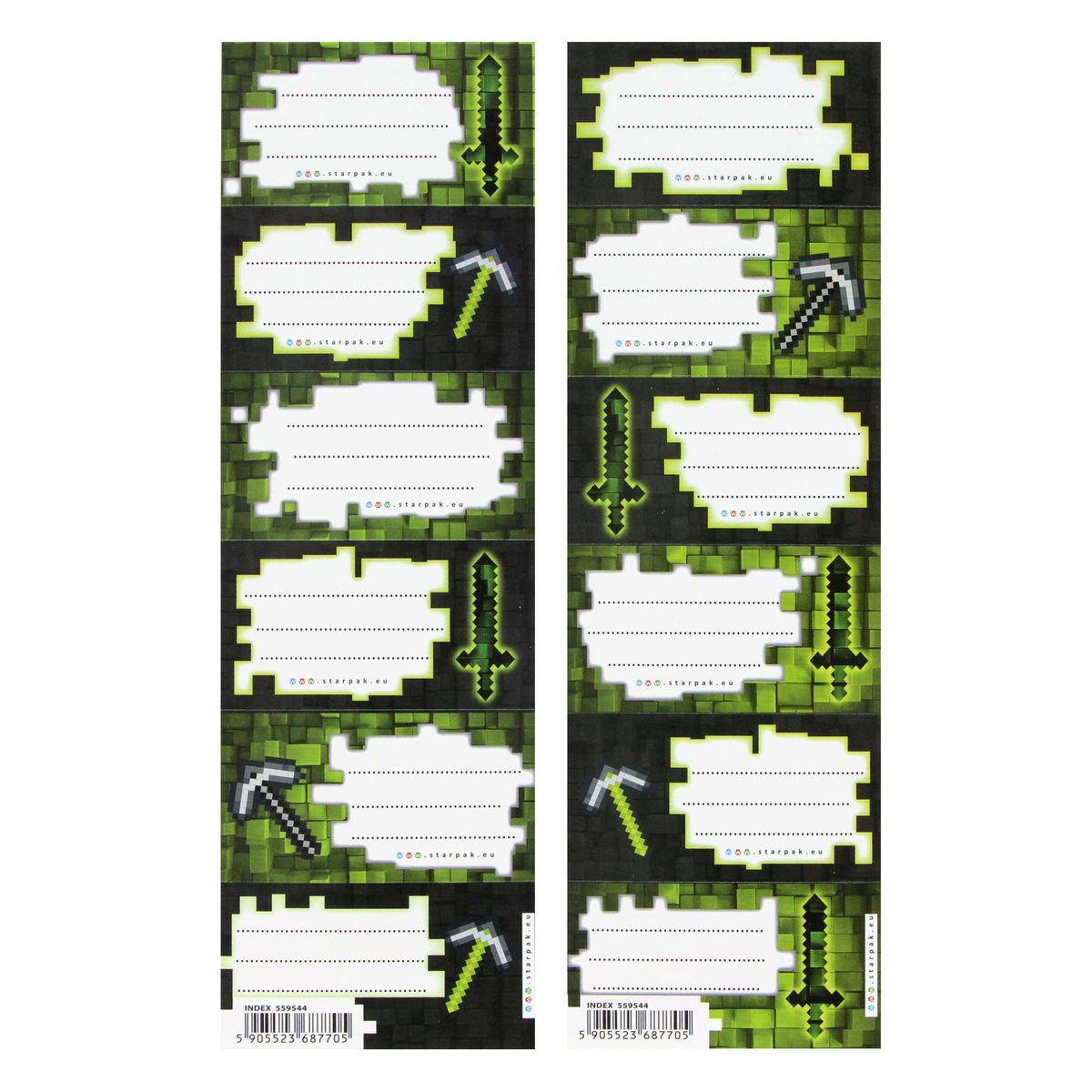 Naklejka na zeszyt Starpak Pixel (559544)