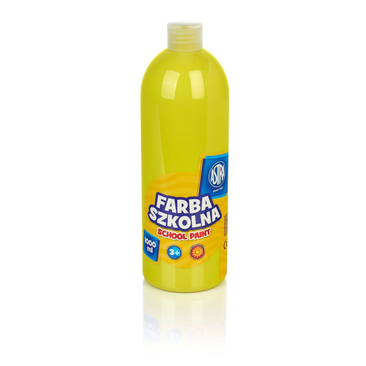 Farby plakatowe Astra szkolne kolor: cytrynowy 1000ml 1 kolor.