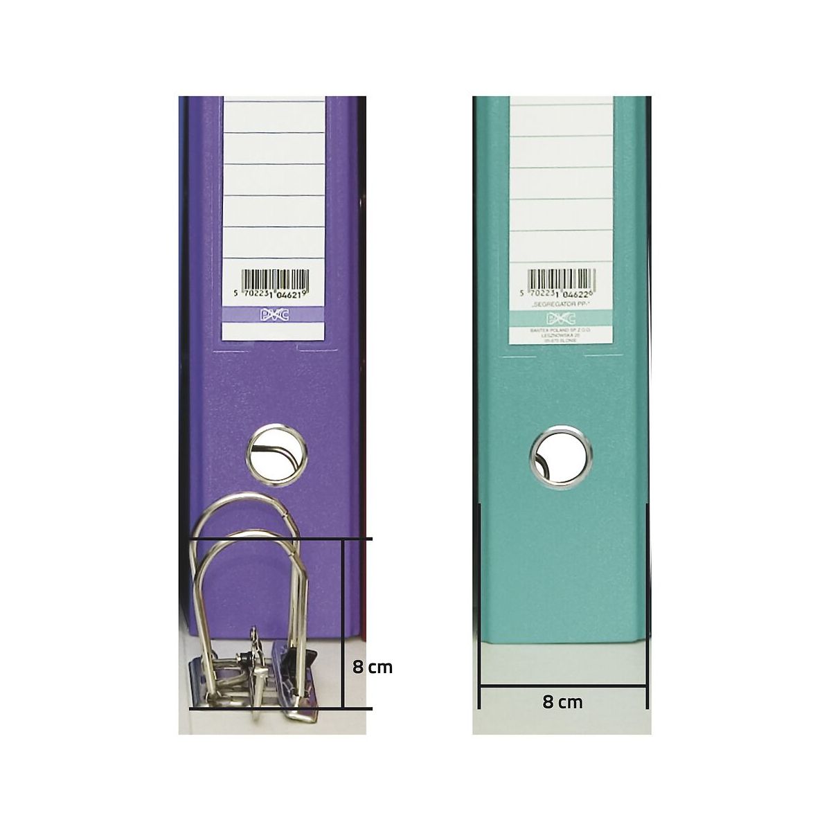 Segregator dźwigniowy Bantex Ekologiczny XXL A4 80mm niebieski (100551784)