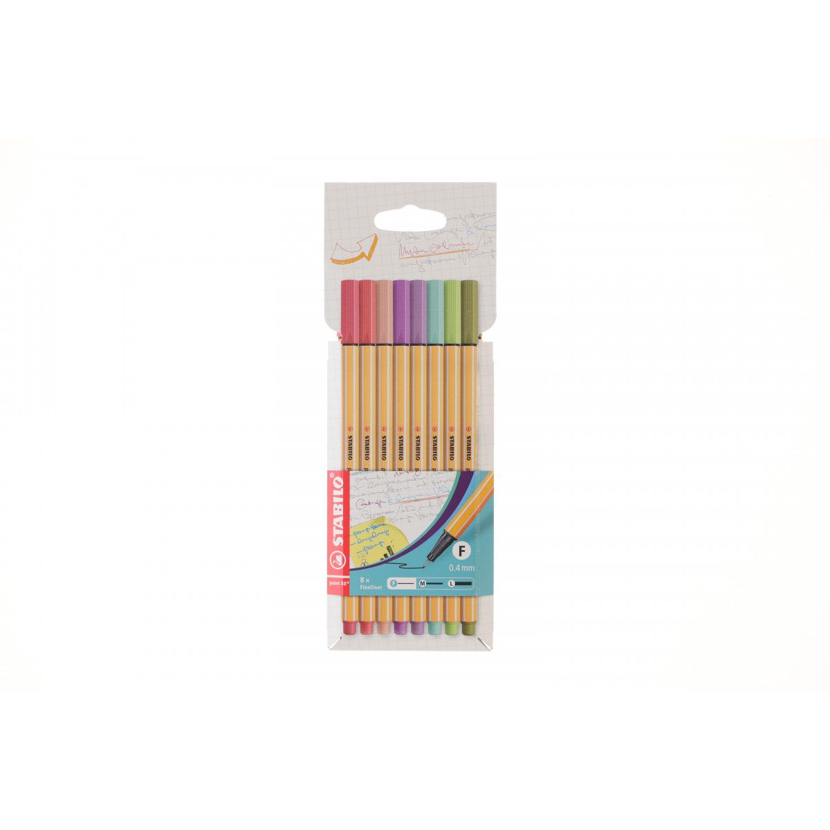 Cienkopis Stabilo mix 0,4mm 8kol. (88/8-04)
