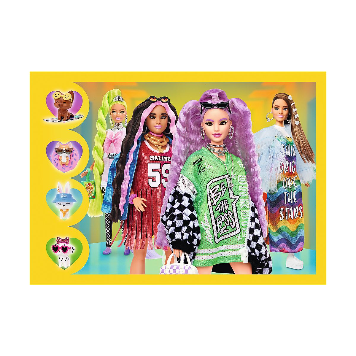 Puzzle Trefl Barbie 4w1 Wesoły świat Barbie 4w1 el. (34626)