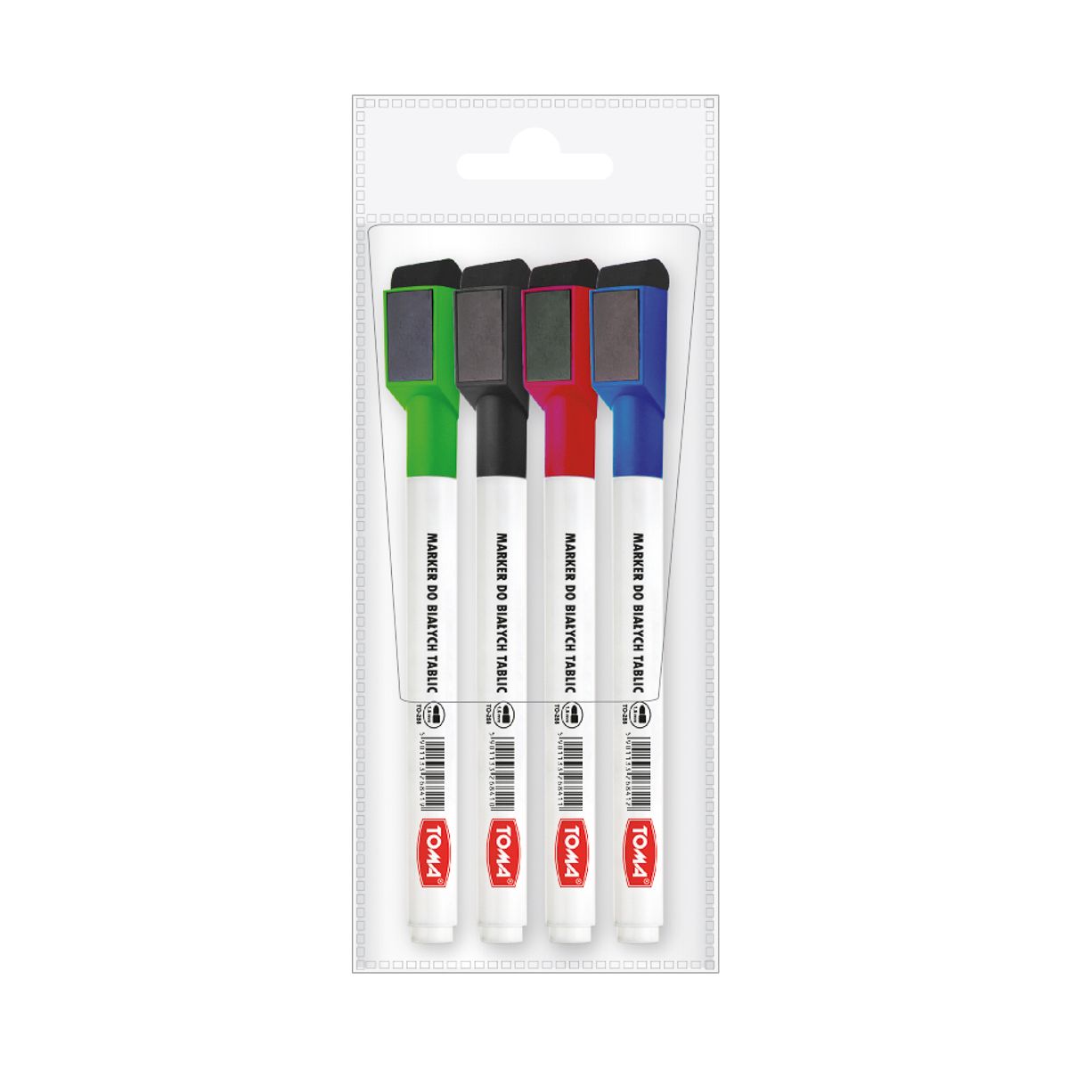 Marker suchościeralny Toma mix 1,5mm okrągła końcówka (TO-268)