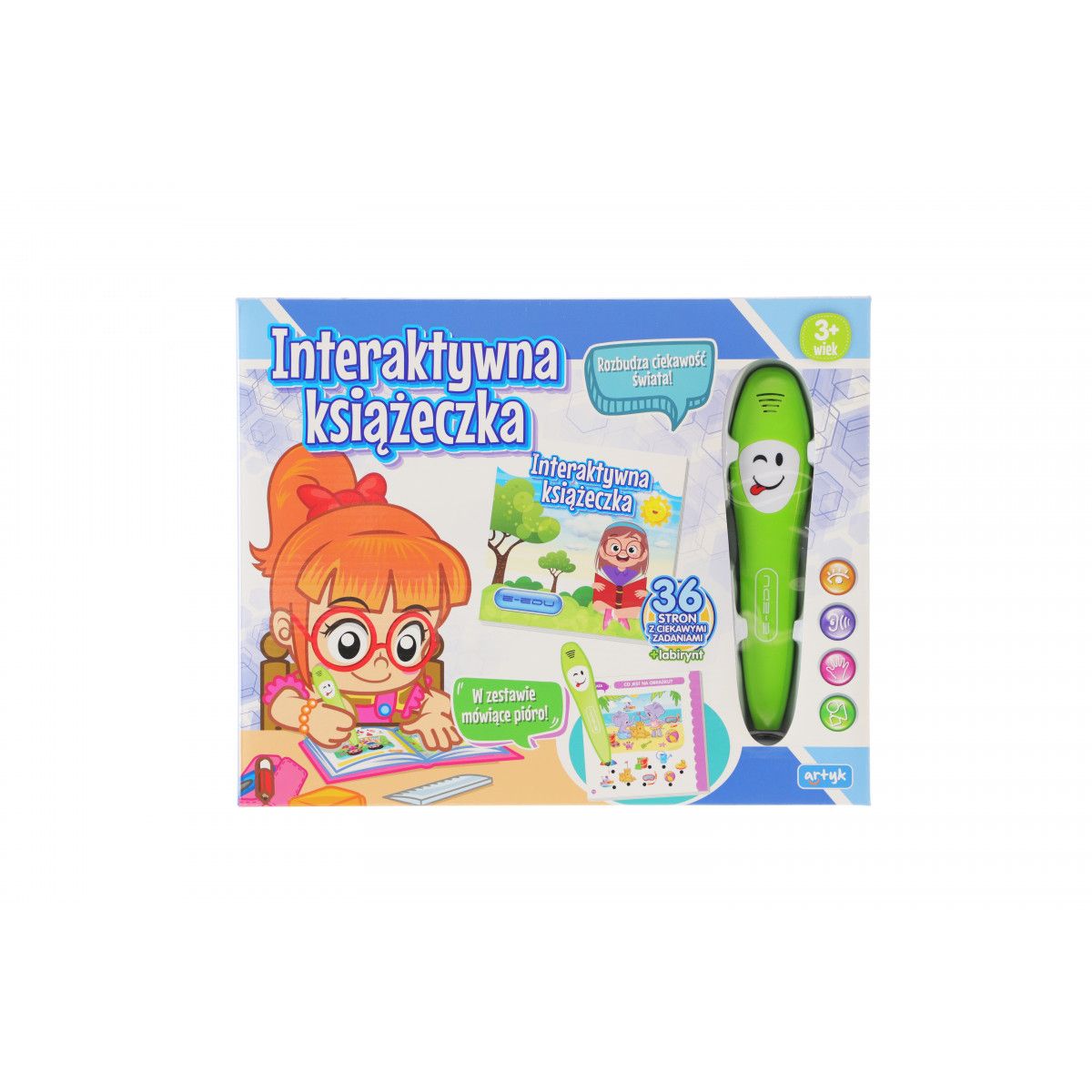 Książeczka edukacyjna Artyk interaktywna (143106)