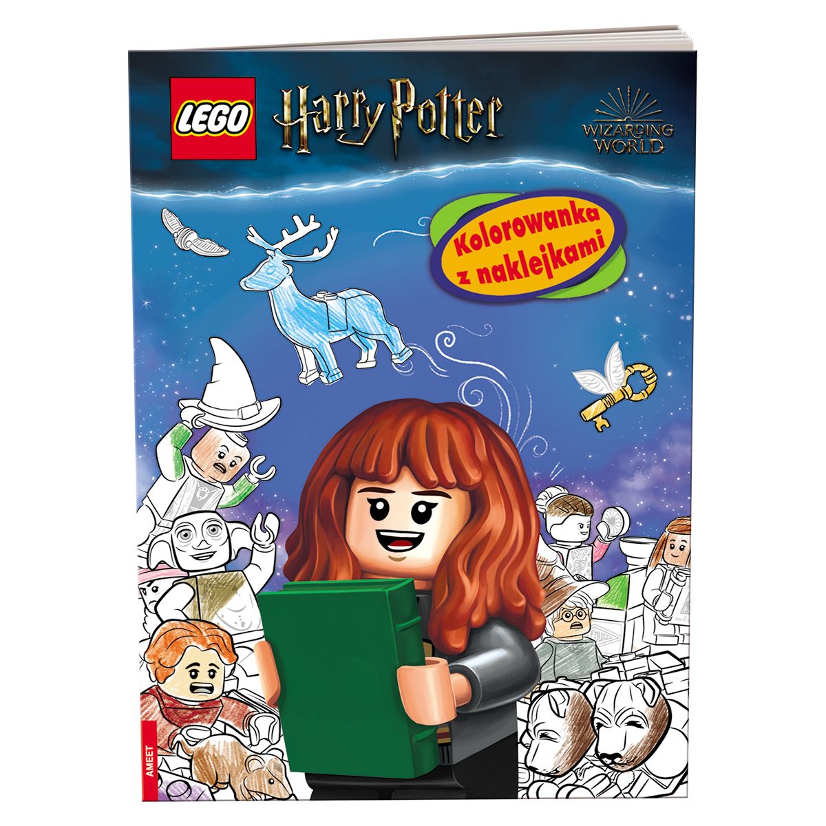 Książka dla dzieci Ameet LEGO® Harry Potter Kolorowanka z Naklejkami (NA-6402)