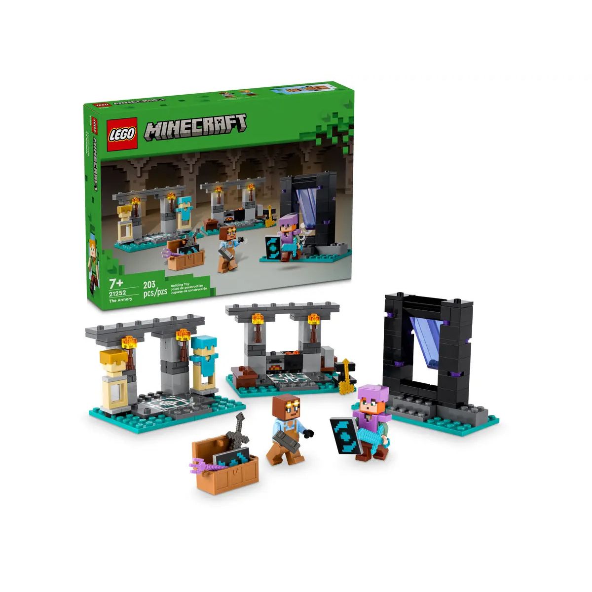 Klocki konstrukcyjne Lego Minecraft Zbrojownia (21252)