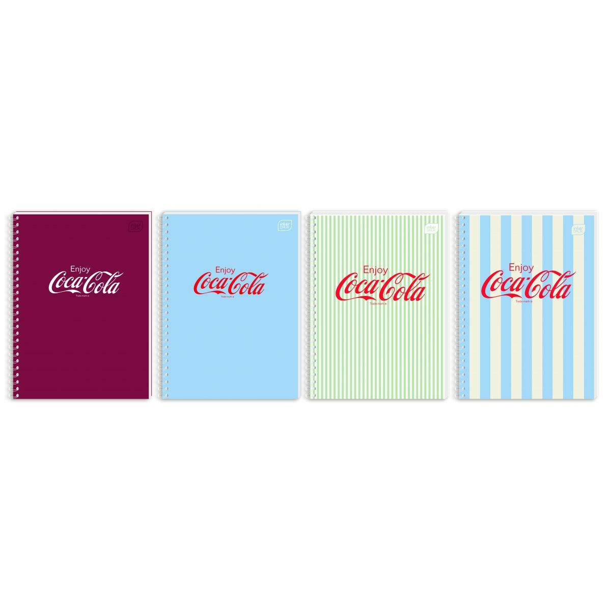 Kołozeszyt (kołonotatnik) Interdruk COCA COLA SOFT TOUCH A6 80k. 70g krata