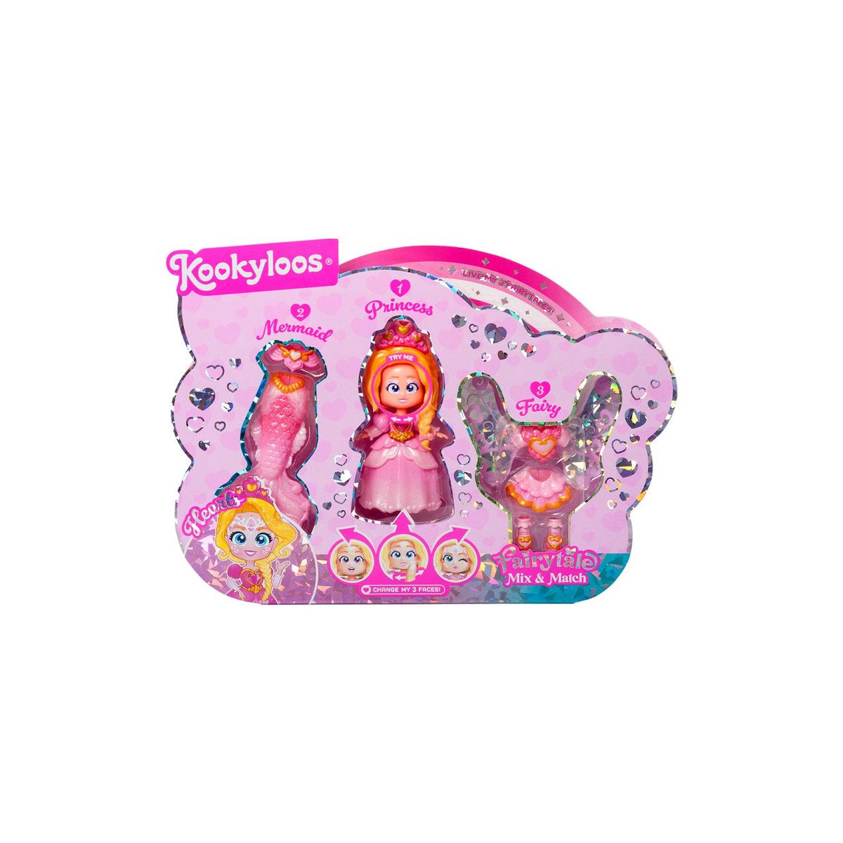 Lalka Orbico Sp. Z O.o. Kookyloos Fairytale Mix Match Hearts (8431618040201)