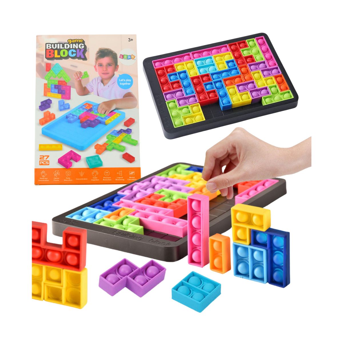 Układanka Lean tetris pop it (22600)