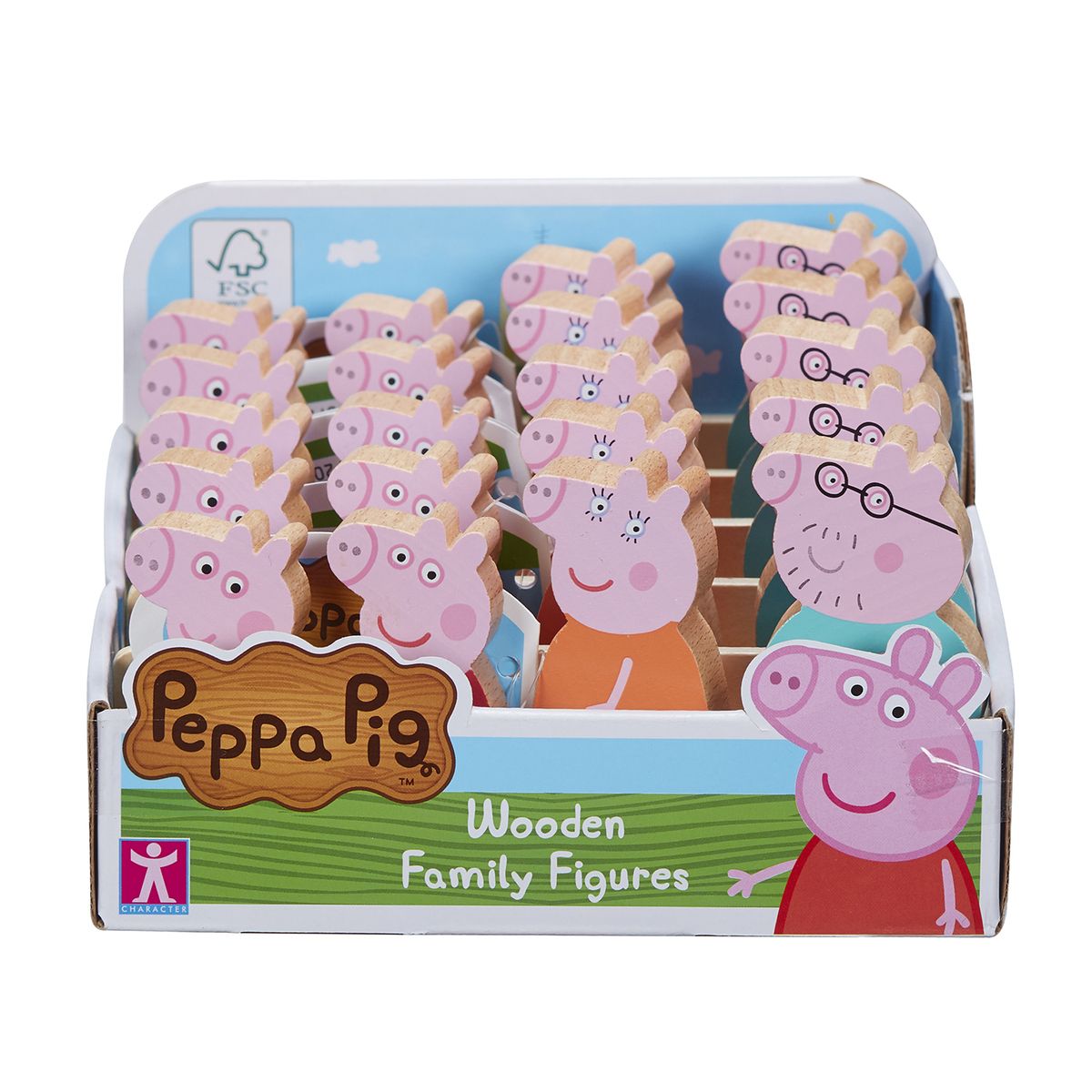 Figurka Tm Toys Peppa Pig drewniany 4 pack (PEP07207)