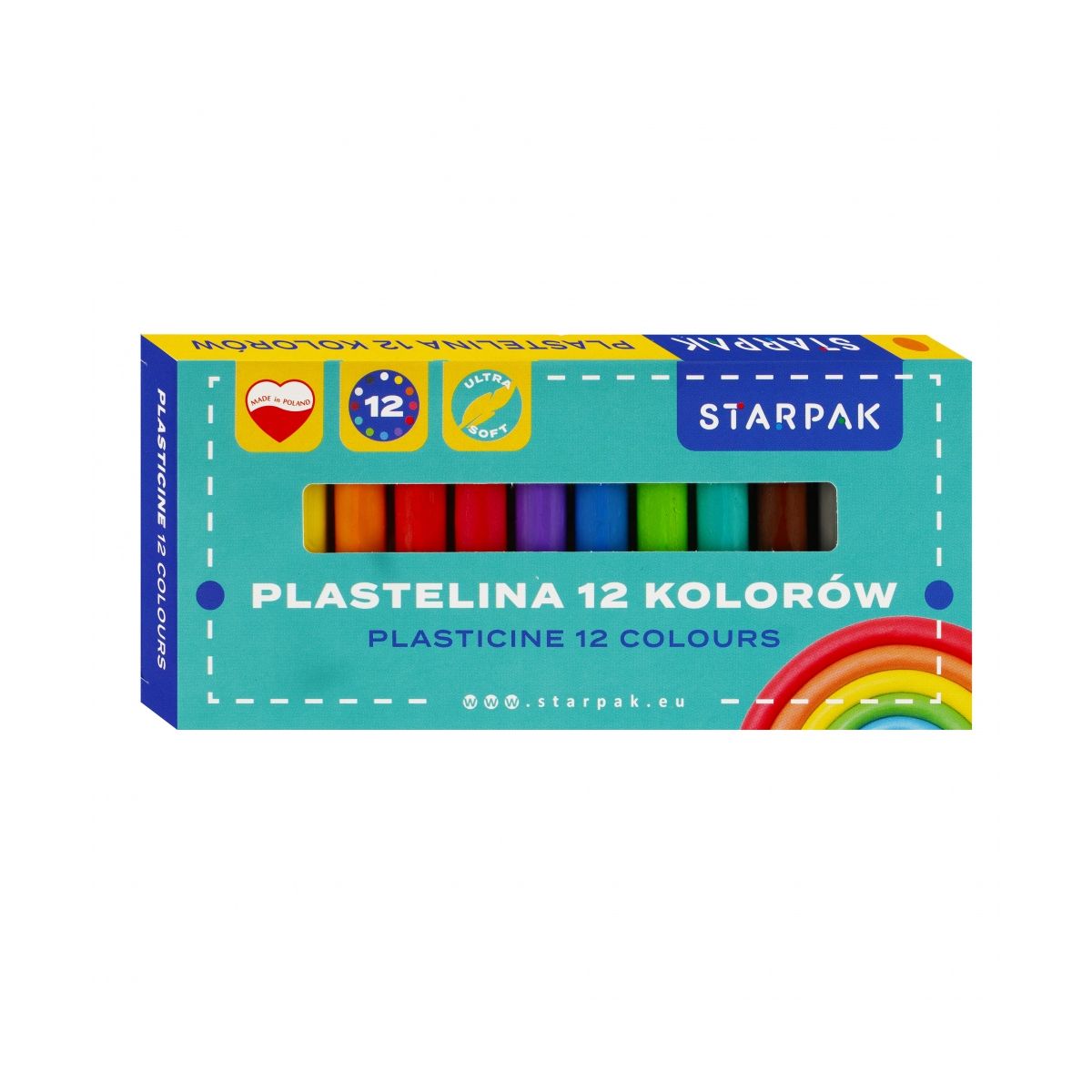 Plastelina Starpak 12 kol. mix (533623)