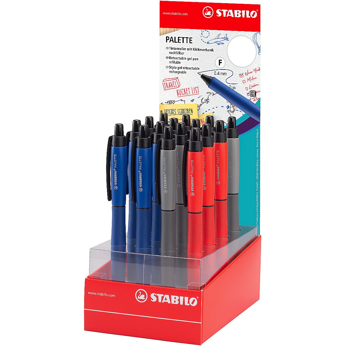 Długopis Stabilo Palette niebieski 0,4mm (268/16-01)